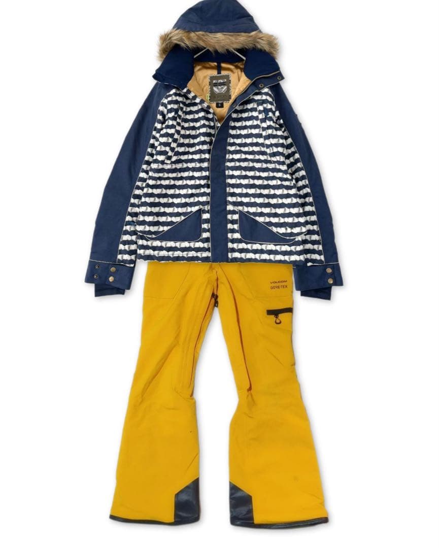 3142 ボルコム スノボウェア パンツ ゴアテックス イエロー XSサイズ