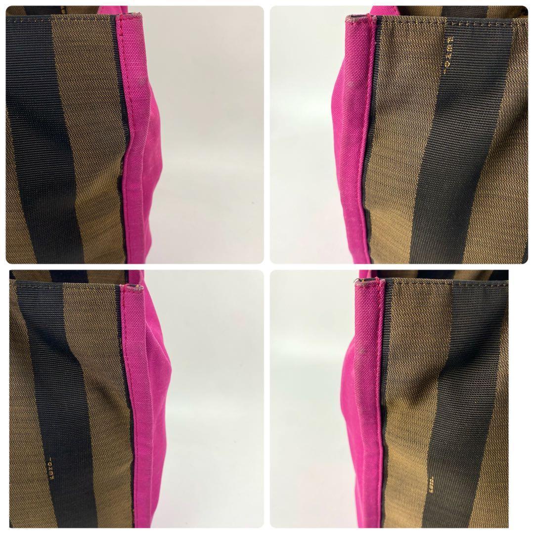 【希少】フェンディ トートバッグ ペカン柄 8BH252 ナイロンキャンバス