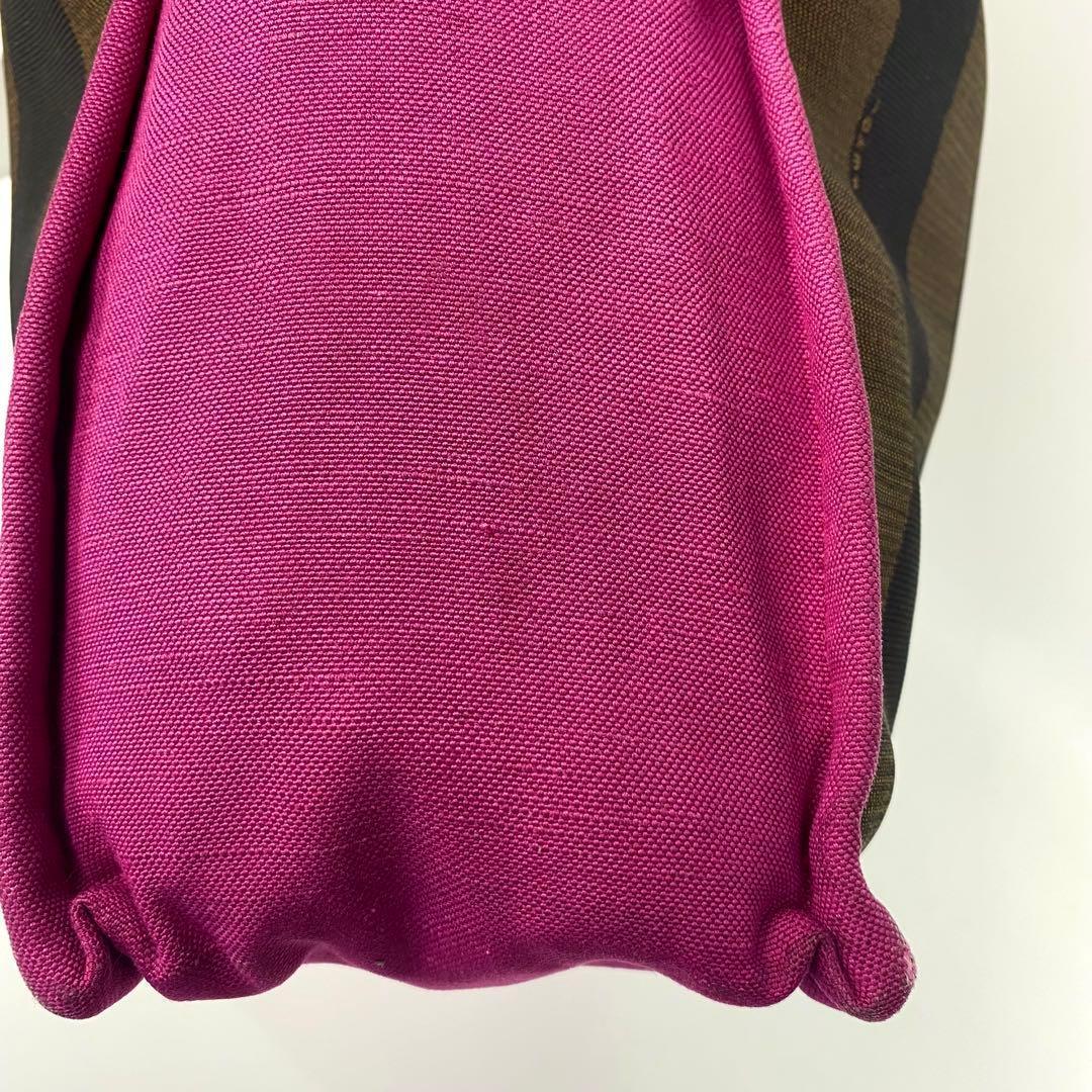 【希少】フェンディ トートバッグ ペカン柄 8BH252 ナイロンキャンバス