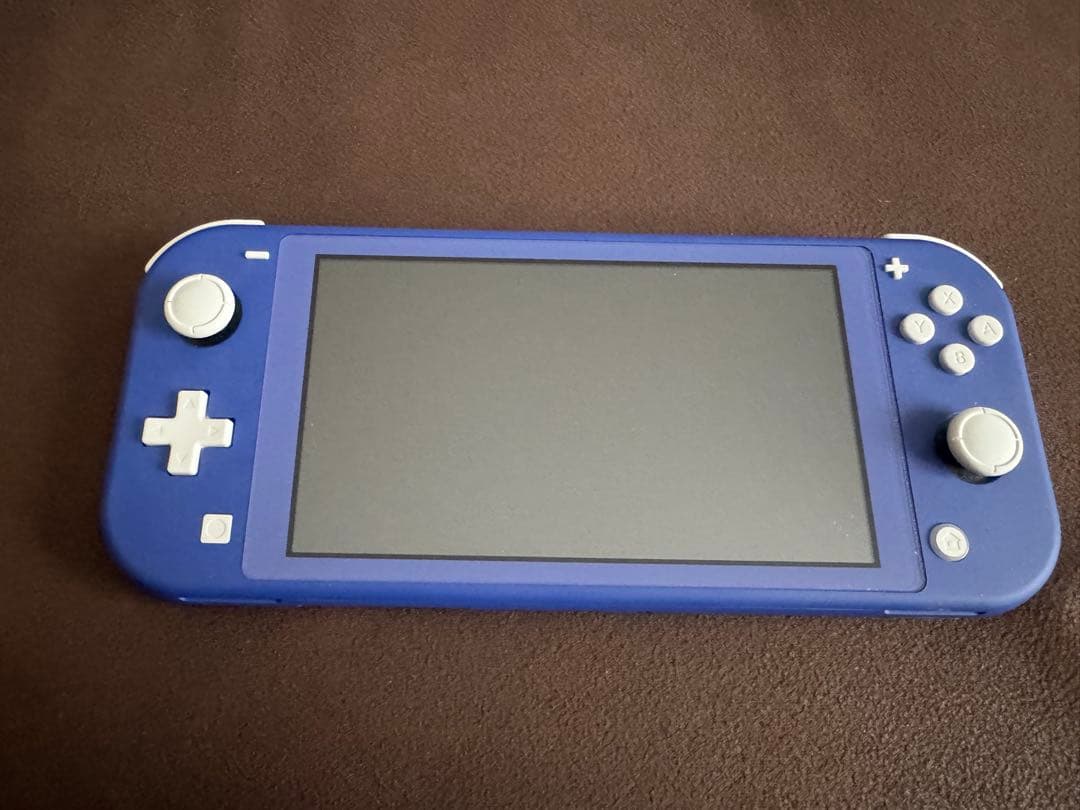 NintendoSwitchLite青ハンドグリップカバー　箱有ACアダプター無