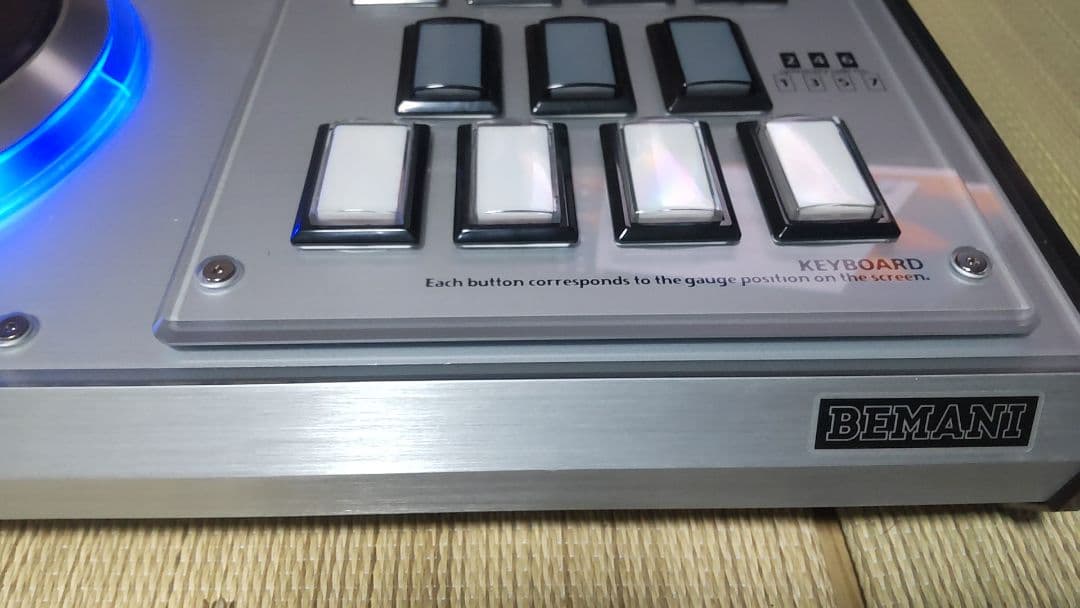 美品 ビートマニア プレミアムコントローラー 静音化 オムロンsw