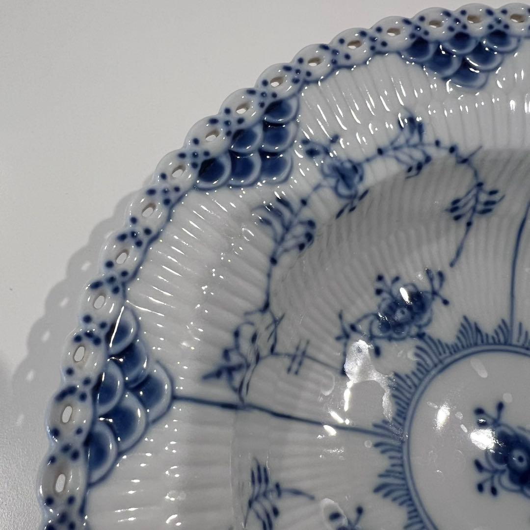 ロイヤルコペンハーゲン　ブルーフルーテッド フルレース プレート 23cm