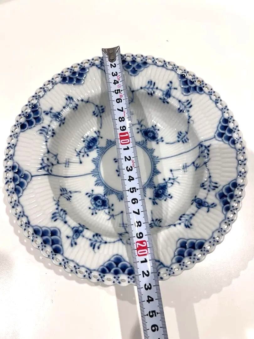 ロイヤルコペンハーゲン　ブルーフルーテッド フルレース プレート 23cm