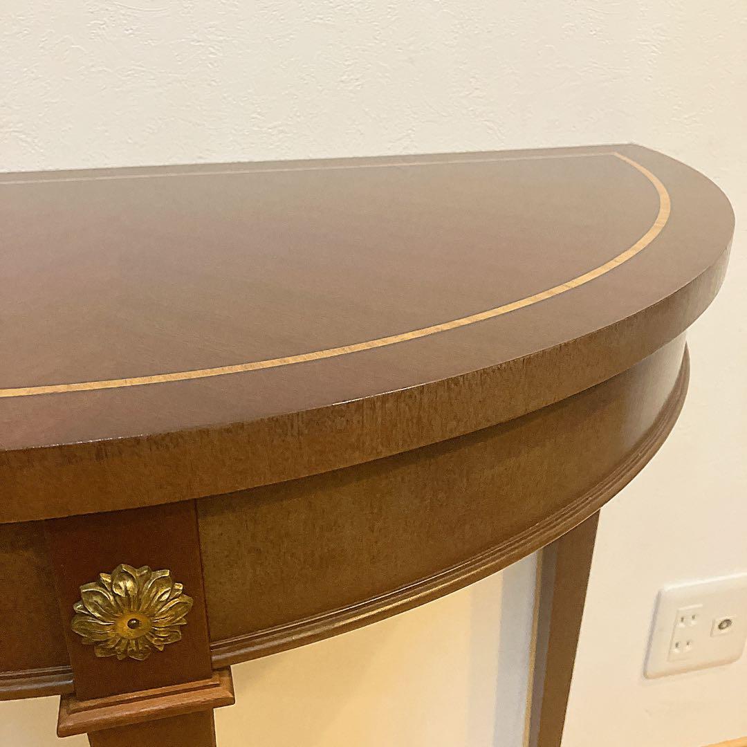 極美品　ヨーロピアンスタイル　アンティーク　地中海　コンソールテーブル　花台