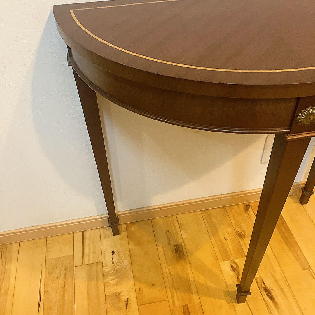 極美品　ヨーロピアンスタイル　アンティーク　地中海　コンソールテーブル　花台