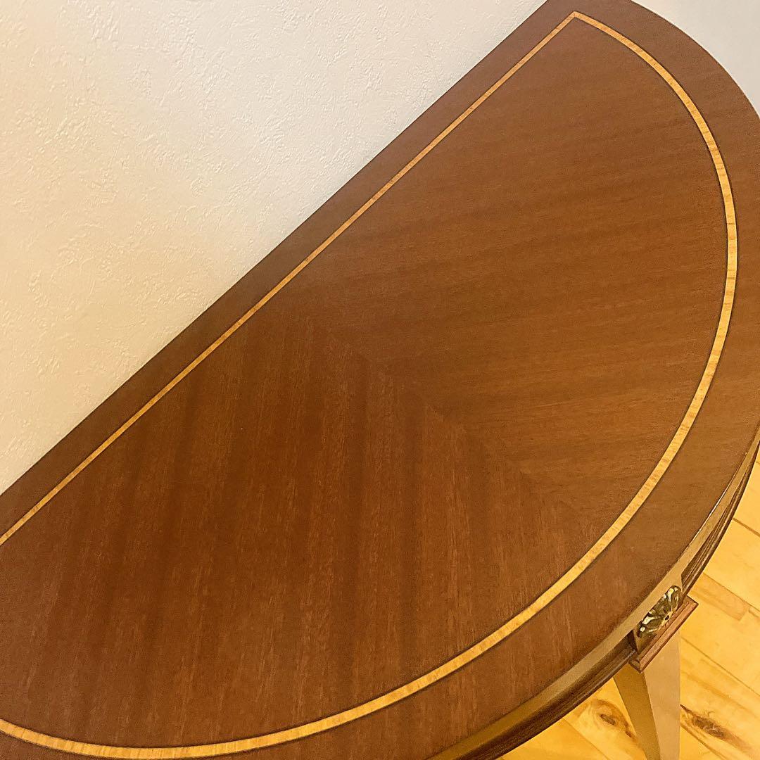 極美品　ヨーロピアンスタイル　アンティーク　地中海　コンソールテーブル　花台