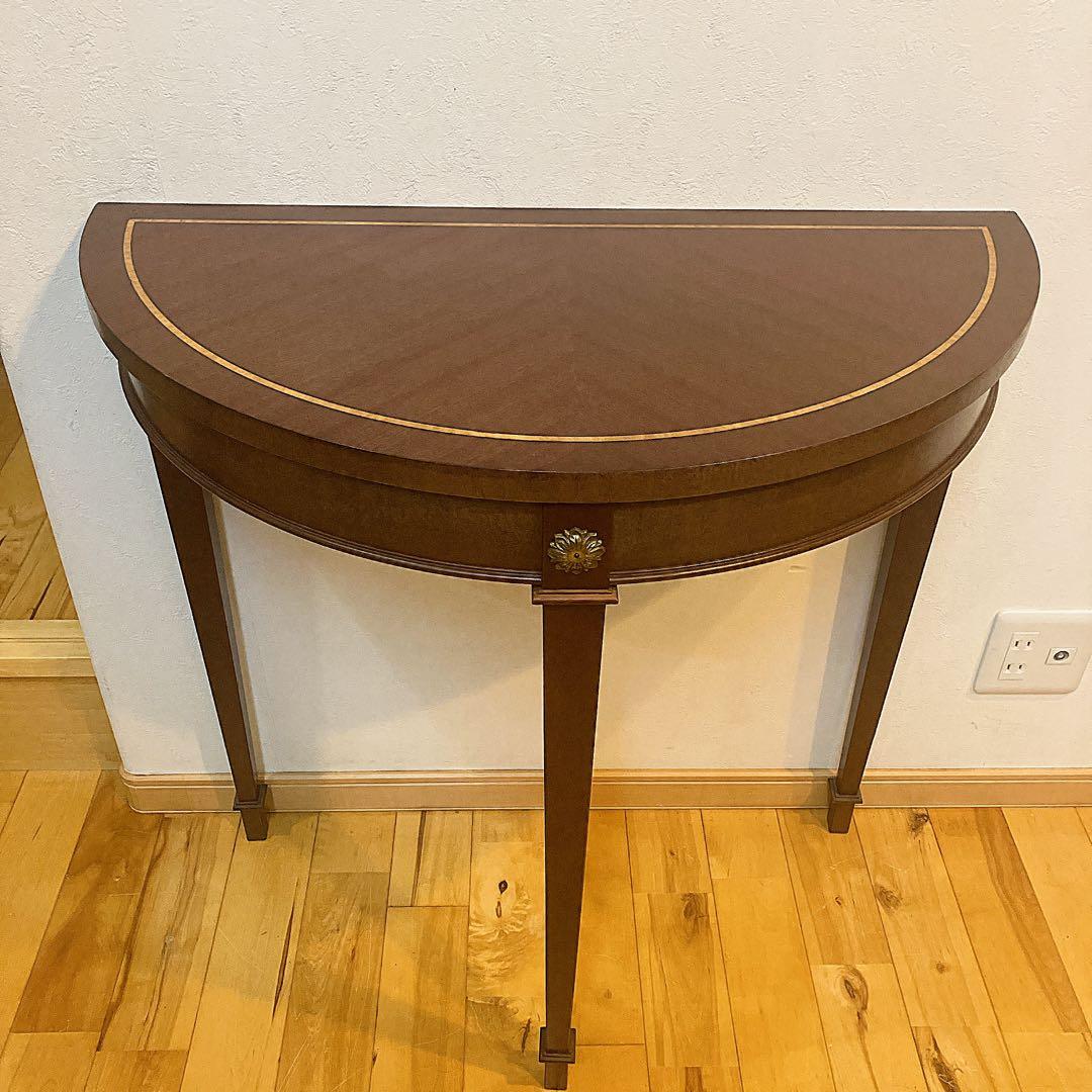 極美品　ヨーロピアンスタイル　アンティーク　地中海　コンソールテーブル　花台