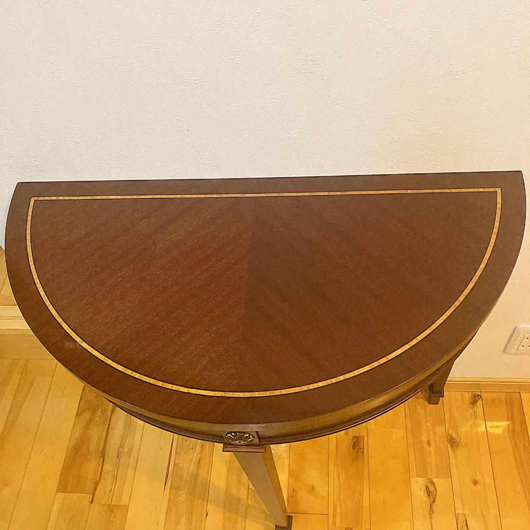 極美品　ヨーロピアンスタイル　アンティーク　地中海　コンソールテーブル　花台