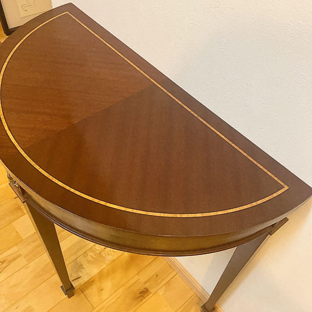 極美品　ヨーロピアンスタイル　アンティーク　地中海　コンソールテーブル　花台