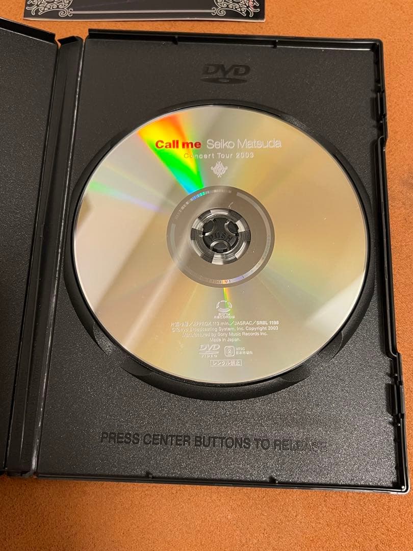 松田聖子　Seiko 2003 Call me コンサート　ライブ　DVD