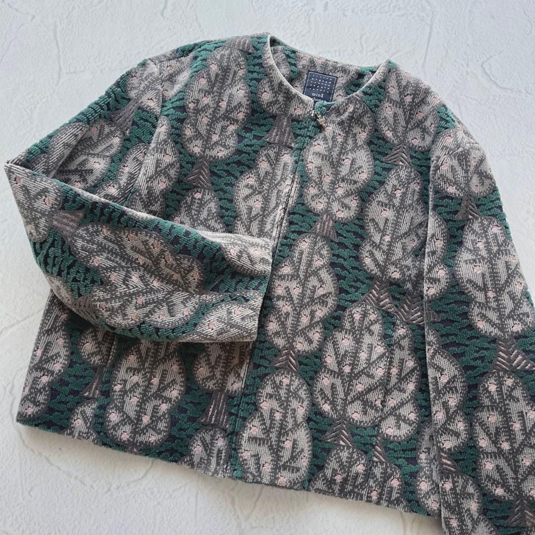 新品未使用 23AW ミナペルホネン fruitree ノーカラージャケット