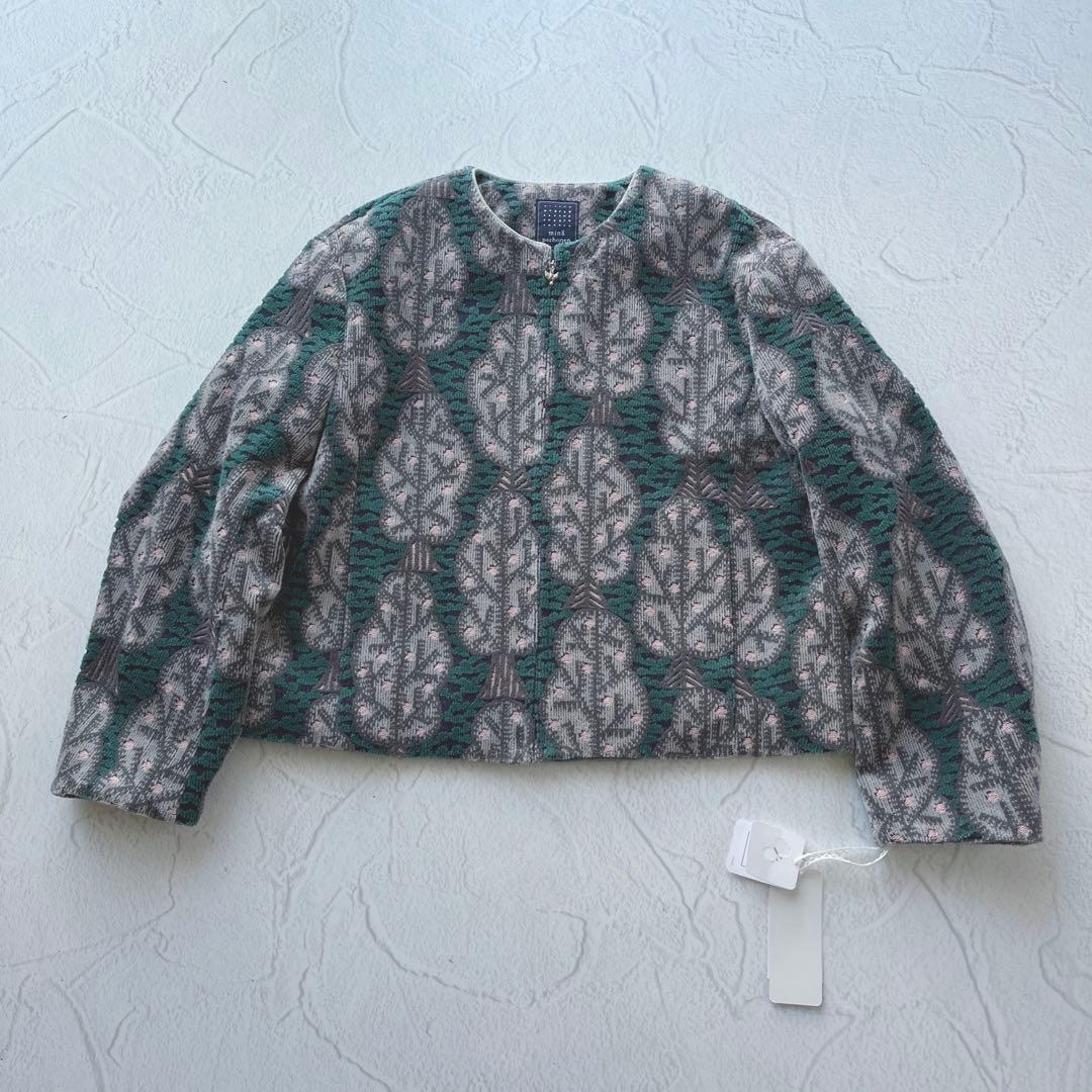 新品未使用 23AW ミナペルホネン fruitree ノーカラージャケット