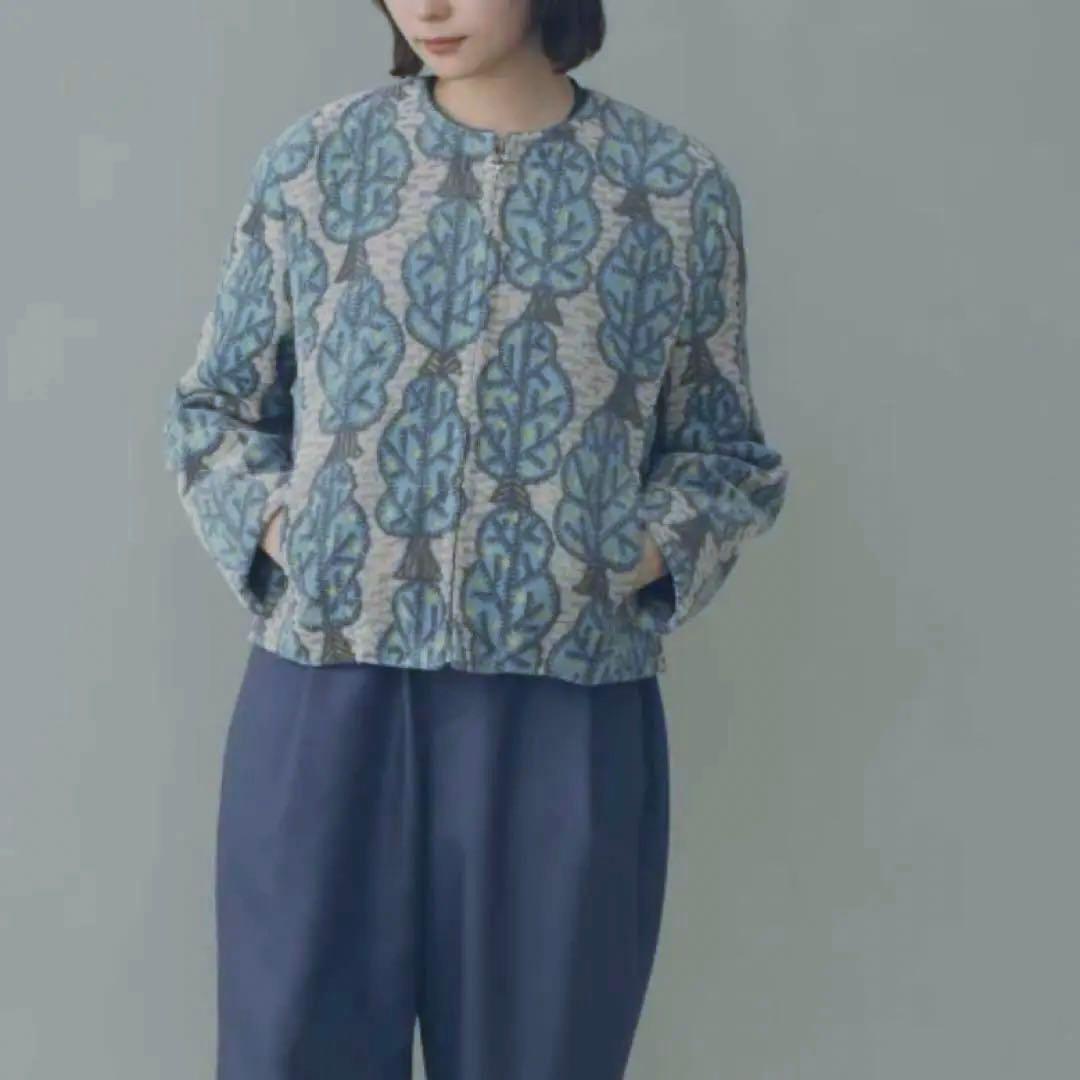 新品未使用 23AW ミナペルホネン fruitree ノーカラージャケット