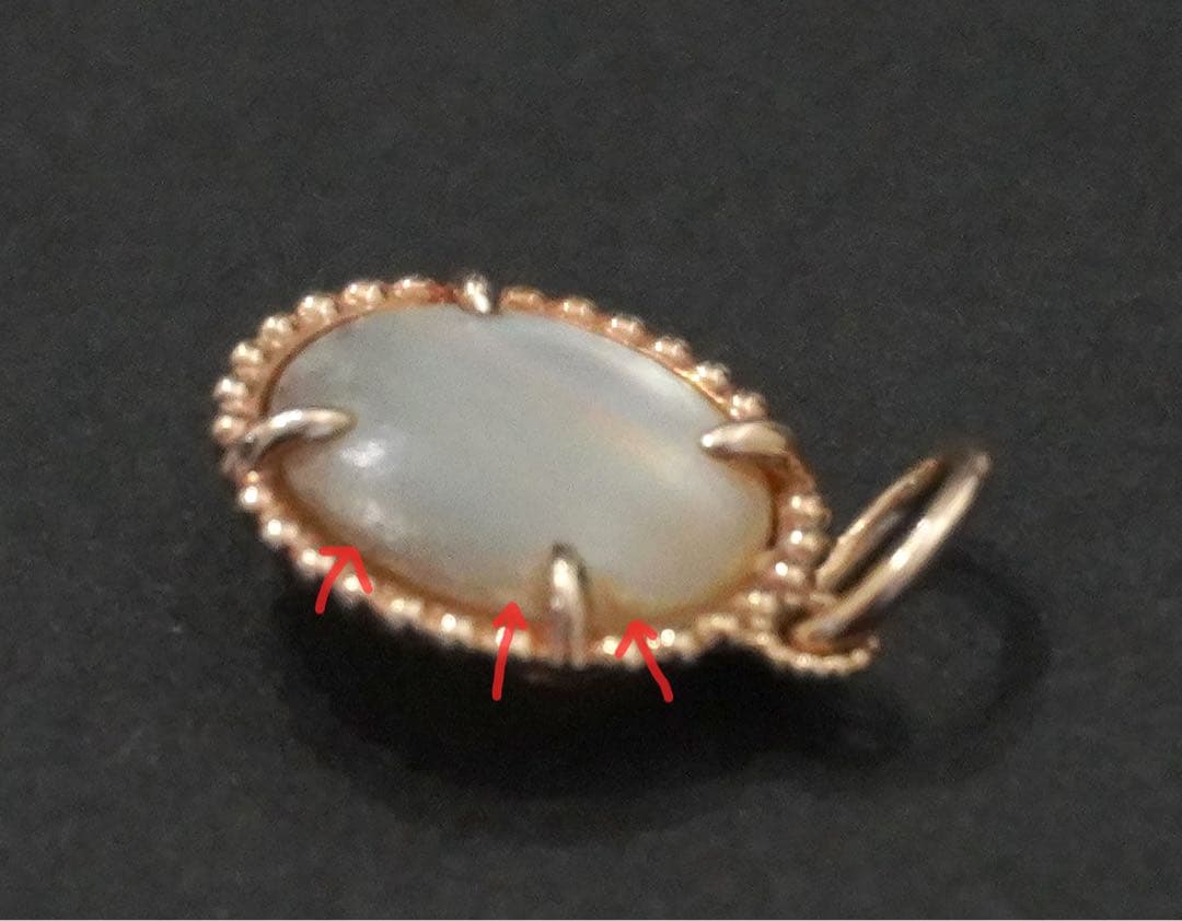 アガット リバーシブルチャーム K10