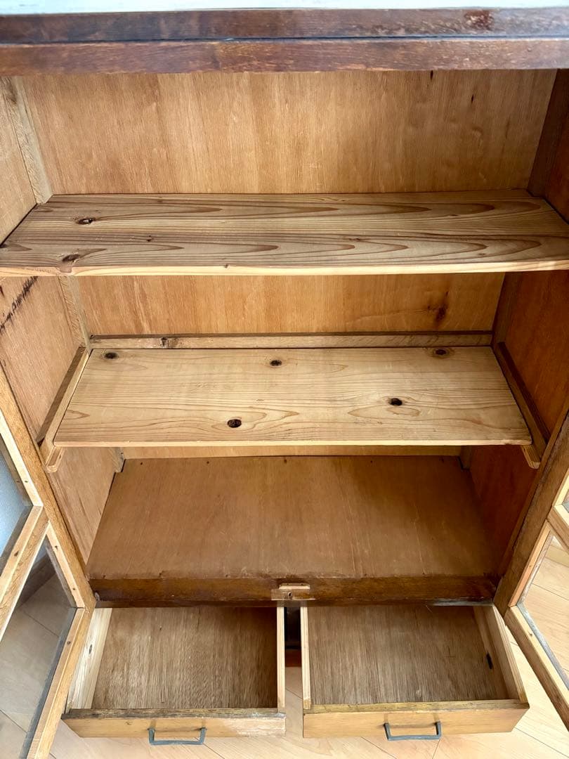 古家具　古道具　本棚　キャビネット