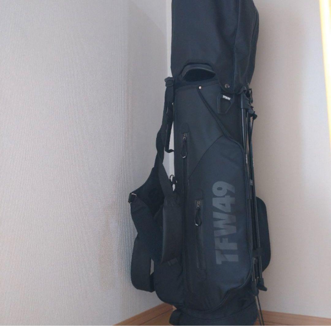 TFW49 ゴルフキャディーバック　ブラック×ブラック　希少カラー