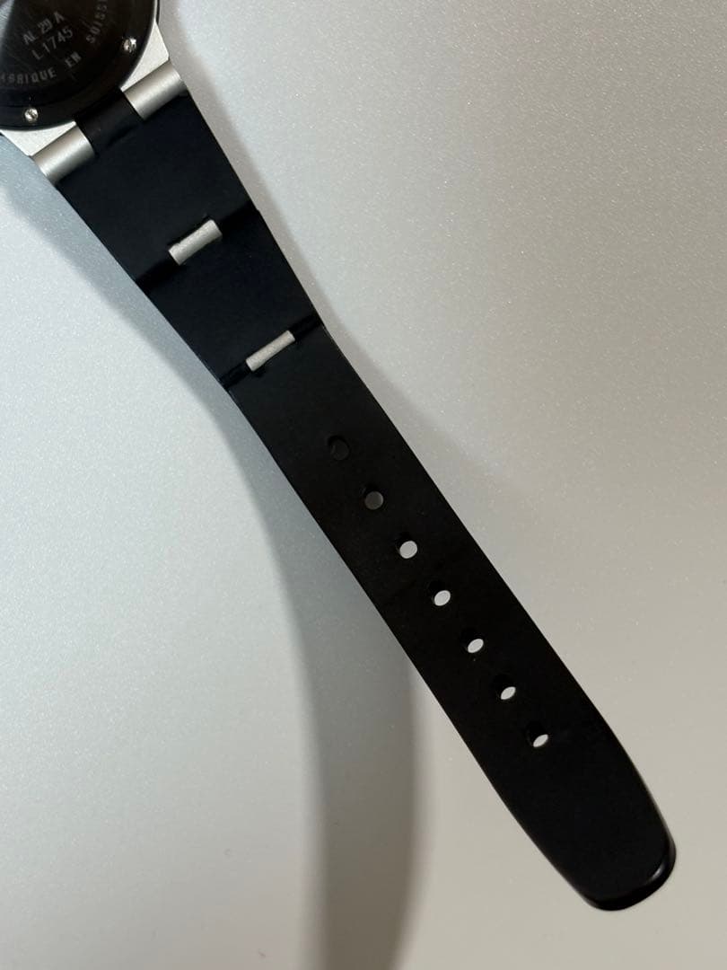 【美品】ブルガリ アルミニウムAL29A アルミラバー レディース腕時計