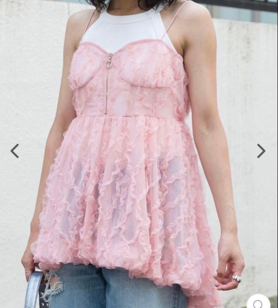 POPPY WAVE TULLE CAMI TUNIC キャミソールあさぎーにょ