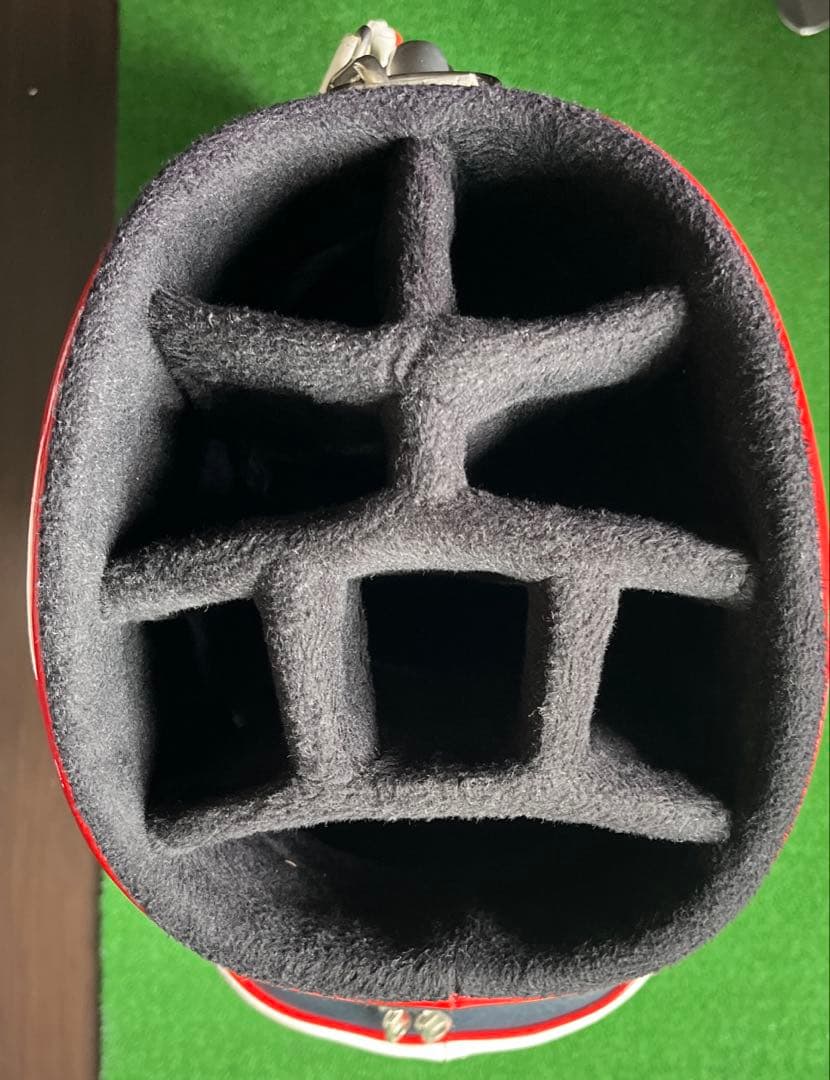 Munsingwear キャディバッグ ホワイト/レッド