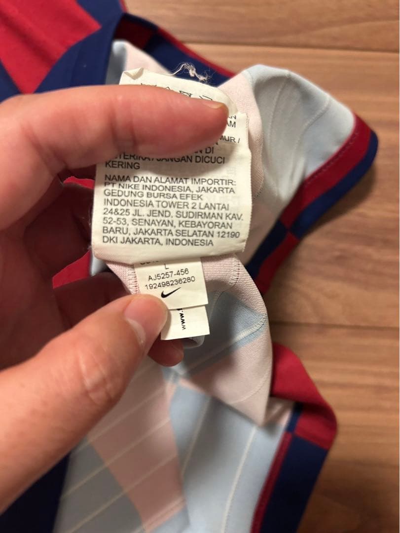 フレンキーデヨング バルセロナ ユニフォーム Ｌサイズ