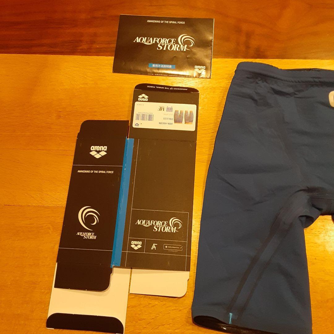 arena AQUAFORCE STORM 競泳水着 MF SS 青