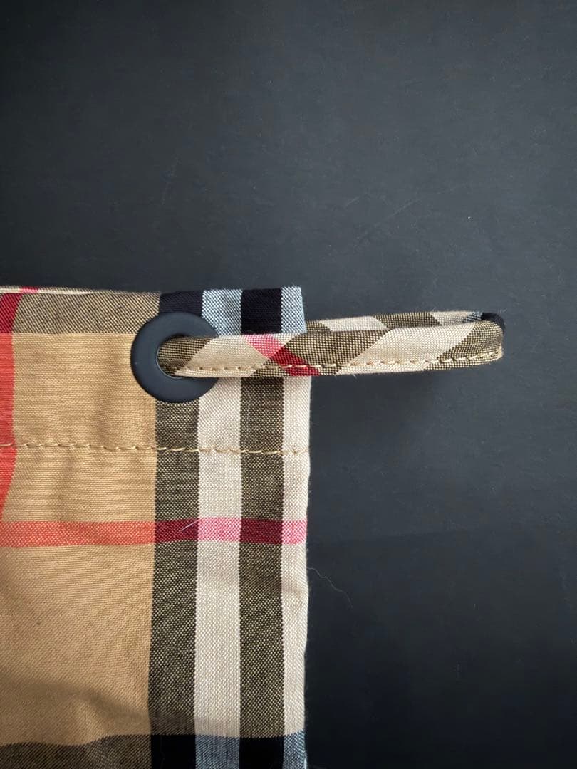 BURBERRYチェック柄マスク&収納袋セット