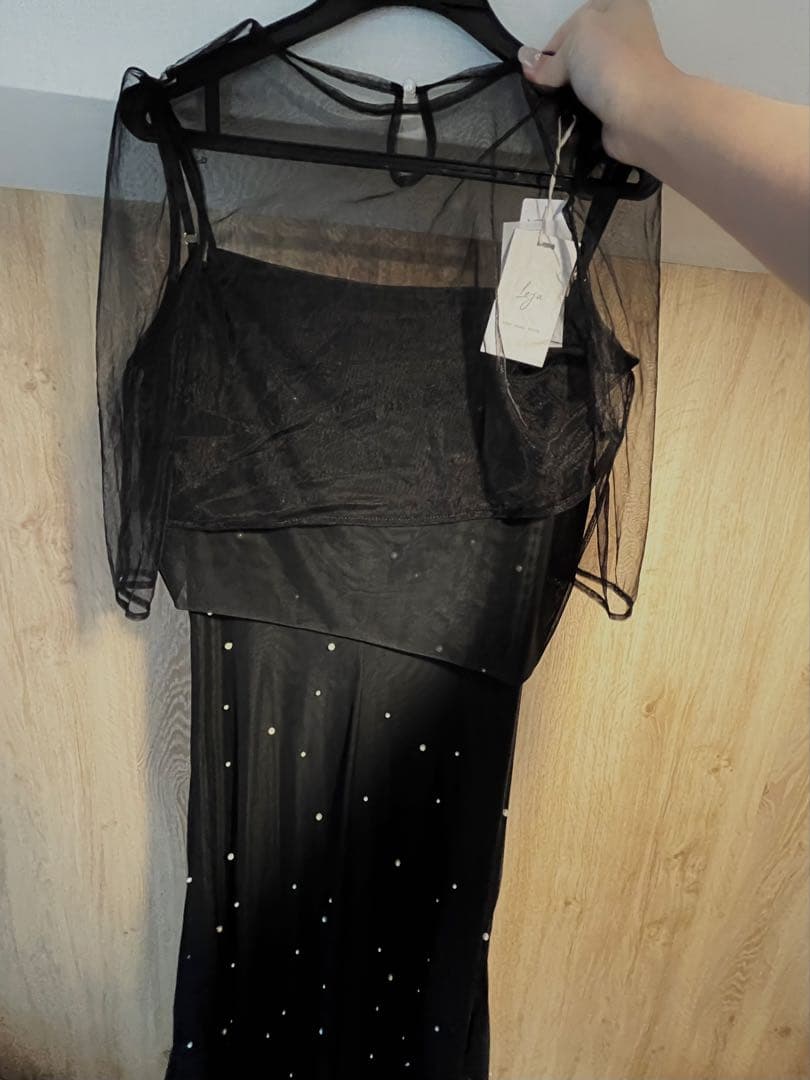 スーツ・フォーマル・ドレス Leja 2way tulle tops pearl A line dress