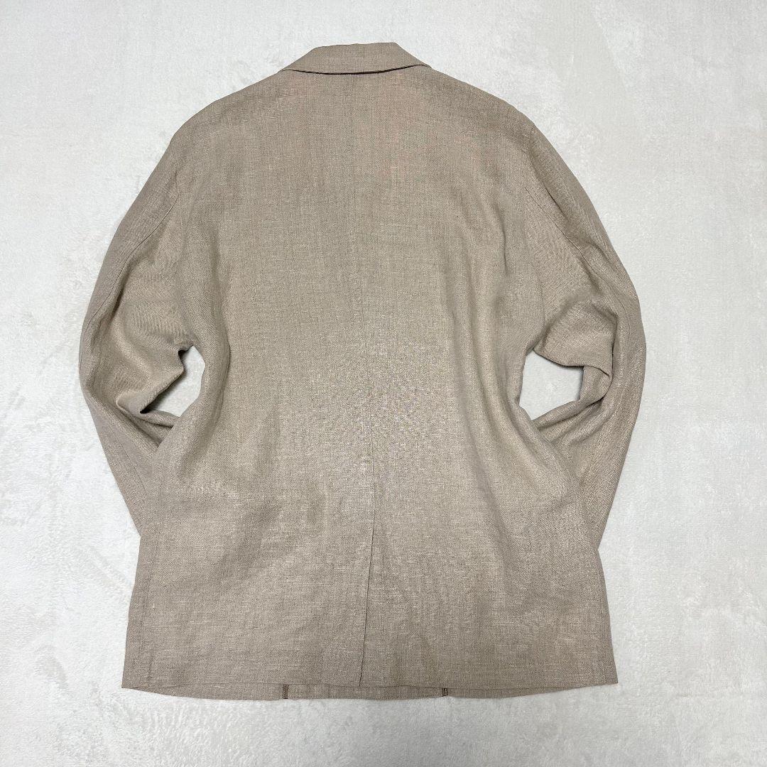 PAPAS パパス リネン 100% サマー テーラード ジャケット 50 L