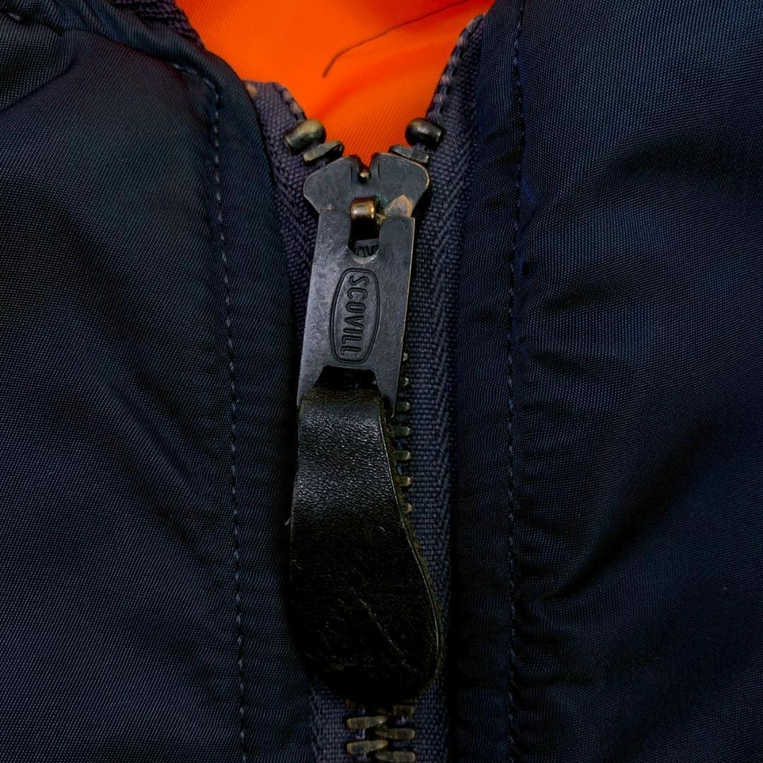 USA製 1968年復刻 アルファ MA-1 68モデル ネイビー M　D398