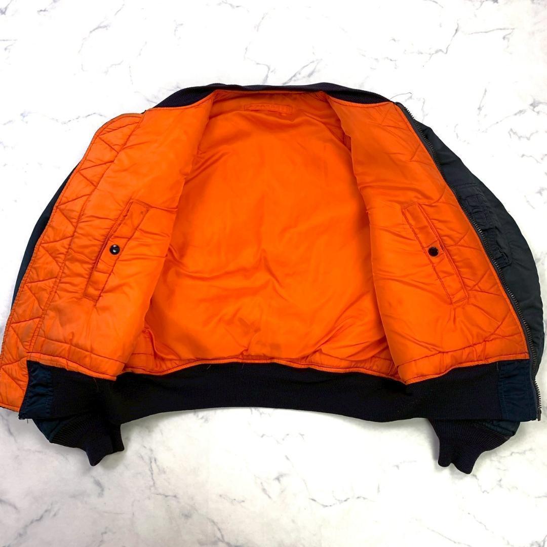 USA製 1968年復刻 アルファ MA-1 68モデル ネイビー M　D398