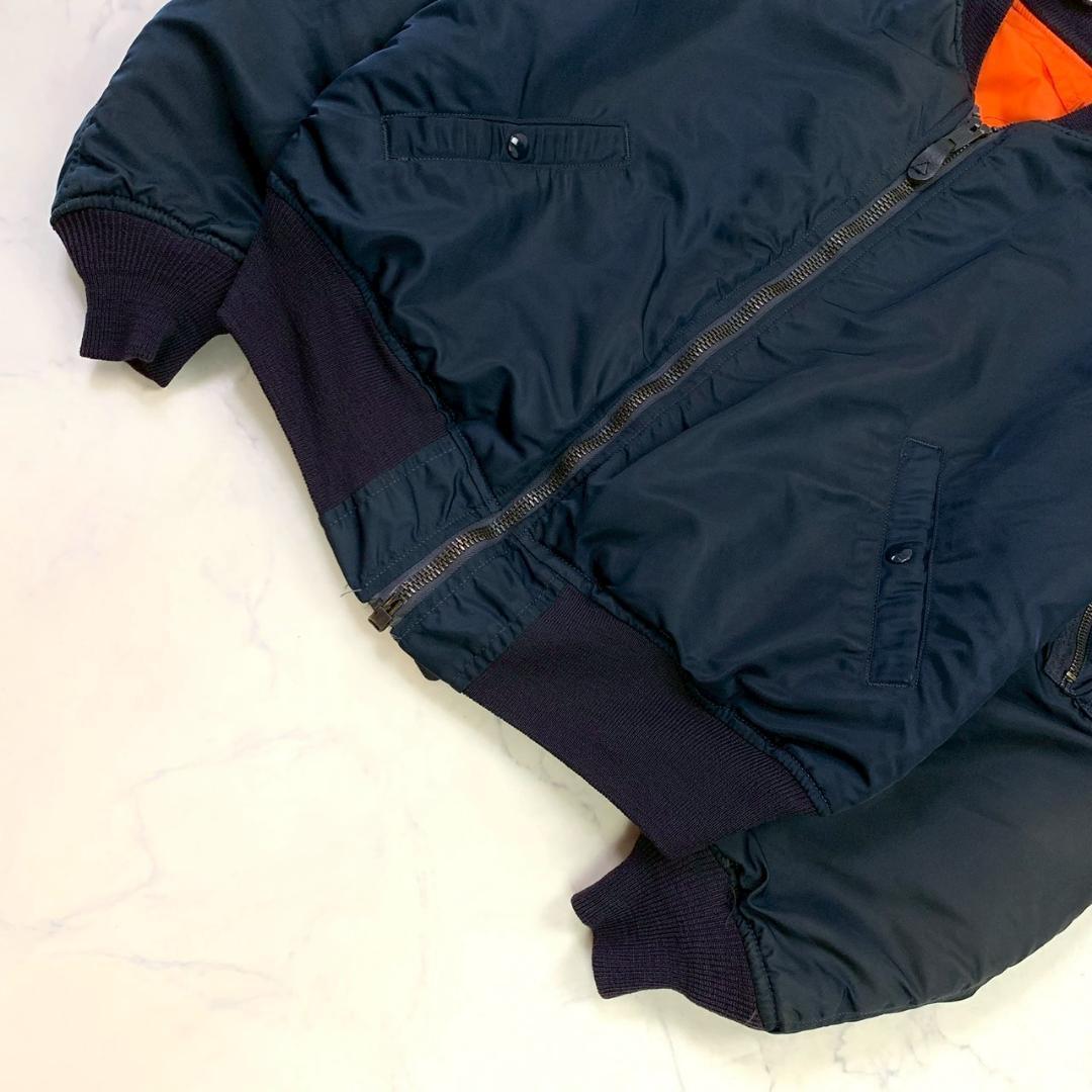 USA製 1968年復刻 アルファ MA-1 68モデル ネイビー M　D398