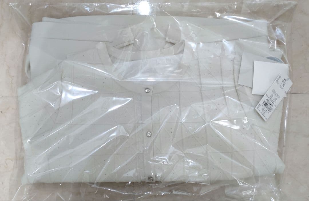 CELFORD（セルフォード）プレートパターンニットセットアップアイボリー38