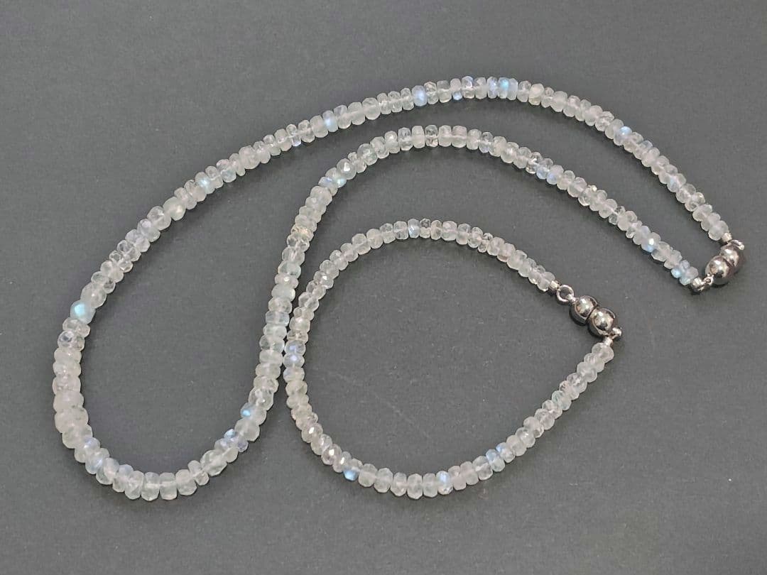 gstv Silverムーンストーンネックレス＆ブレスレット　付属品なし