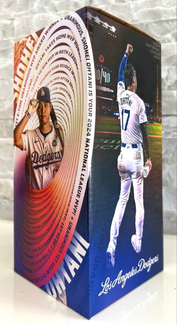 ★新品・未使用：世界に一つのレア逸品★大谷翔平2024MVPボブルヘッド粘土塗