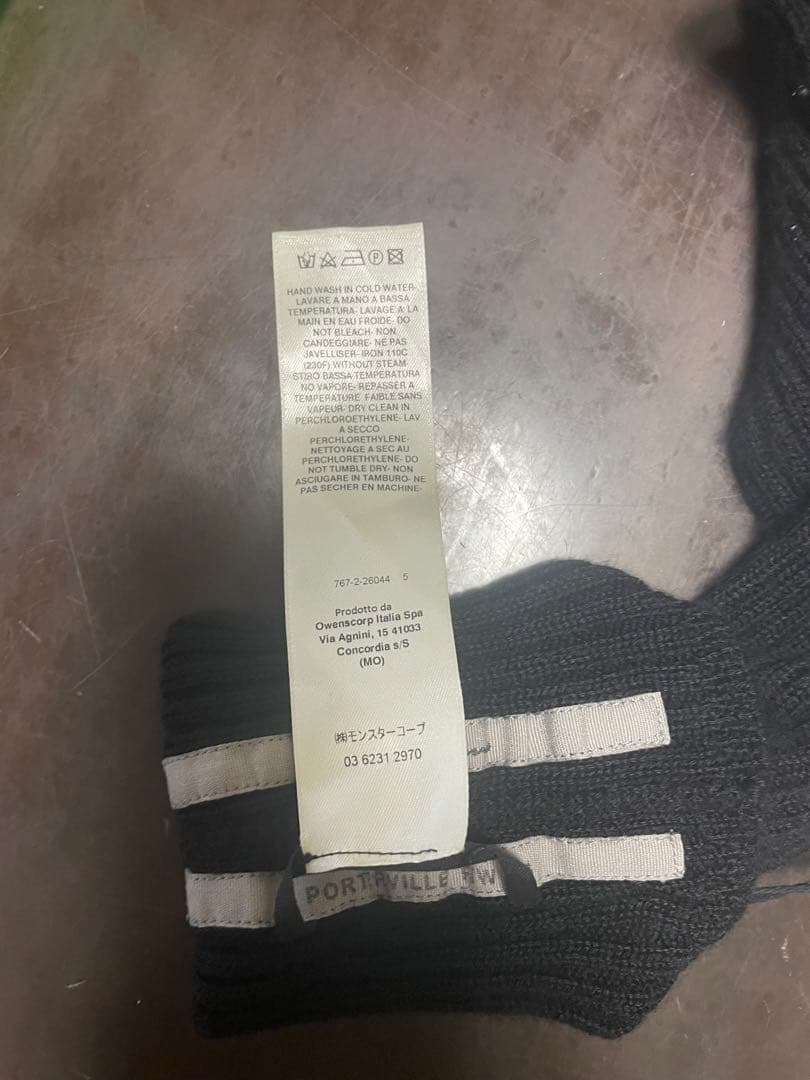 rick owens アームウォーマー　24fw porterville