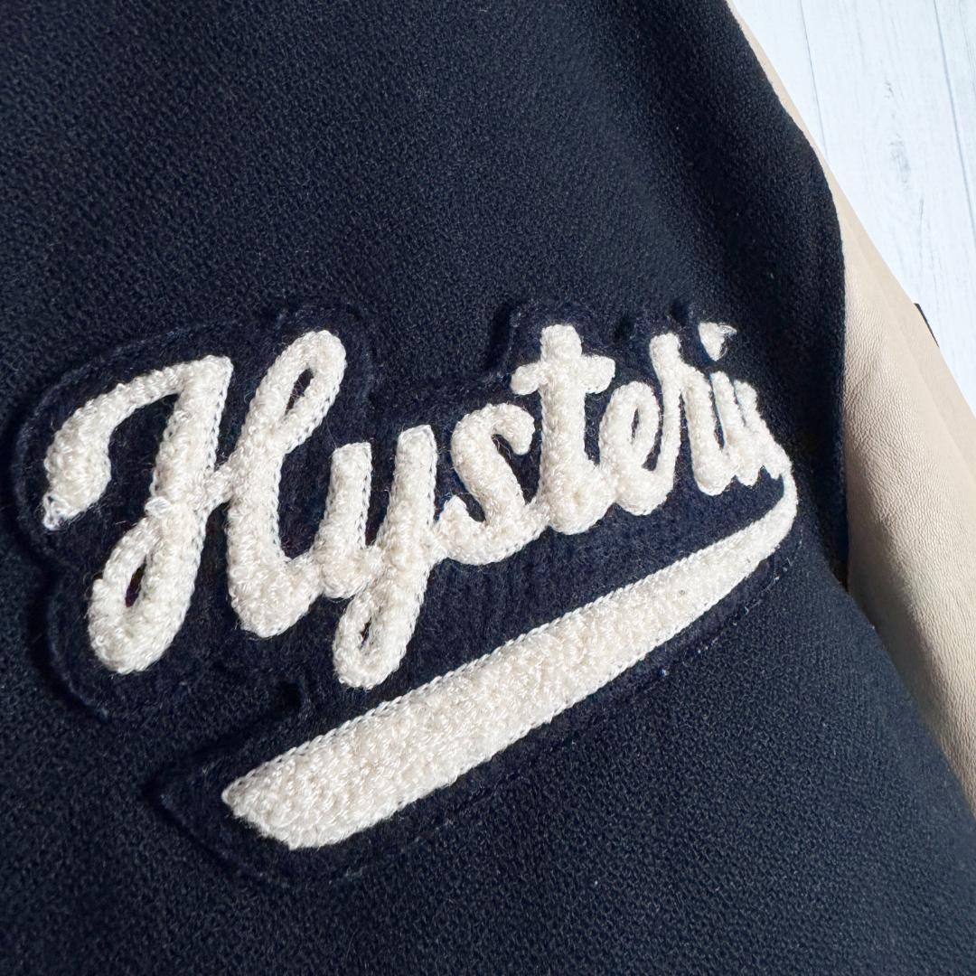 【高級モデル☆ヒスガール】ヒステリックグラマー ワッペン刺繍 革スタジャン