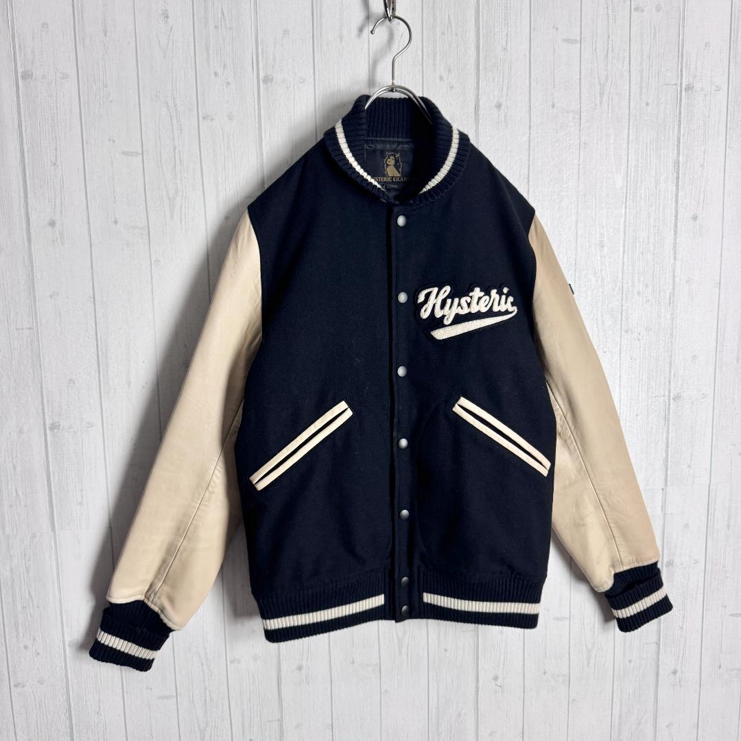 【高級モデル☆ヒスガール】ヒステリックグラマー ワッペン刺繍 革スタジャン