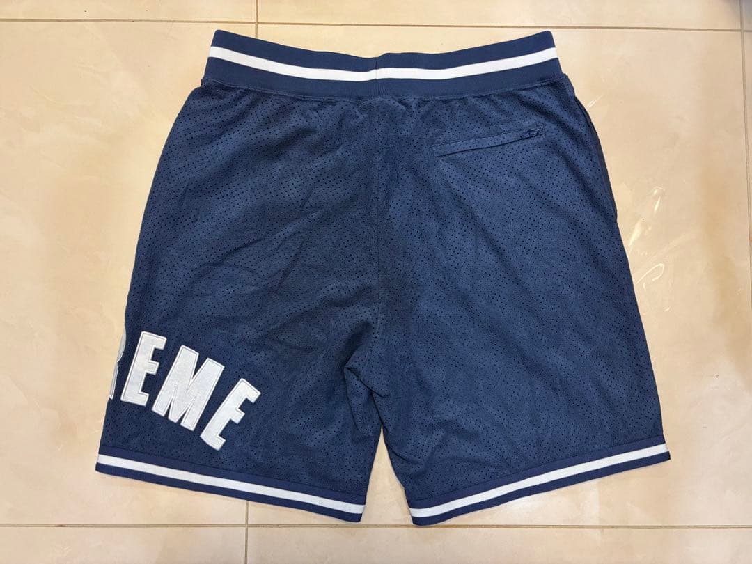 SUPREME ウルトラ スゥエードメッシュ ショーツ　ネイビー　M