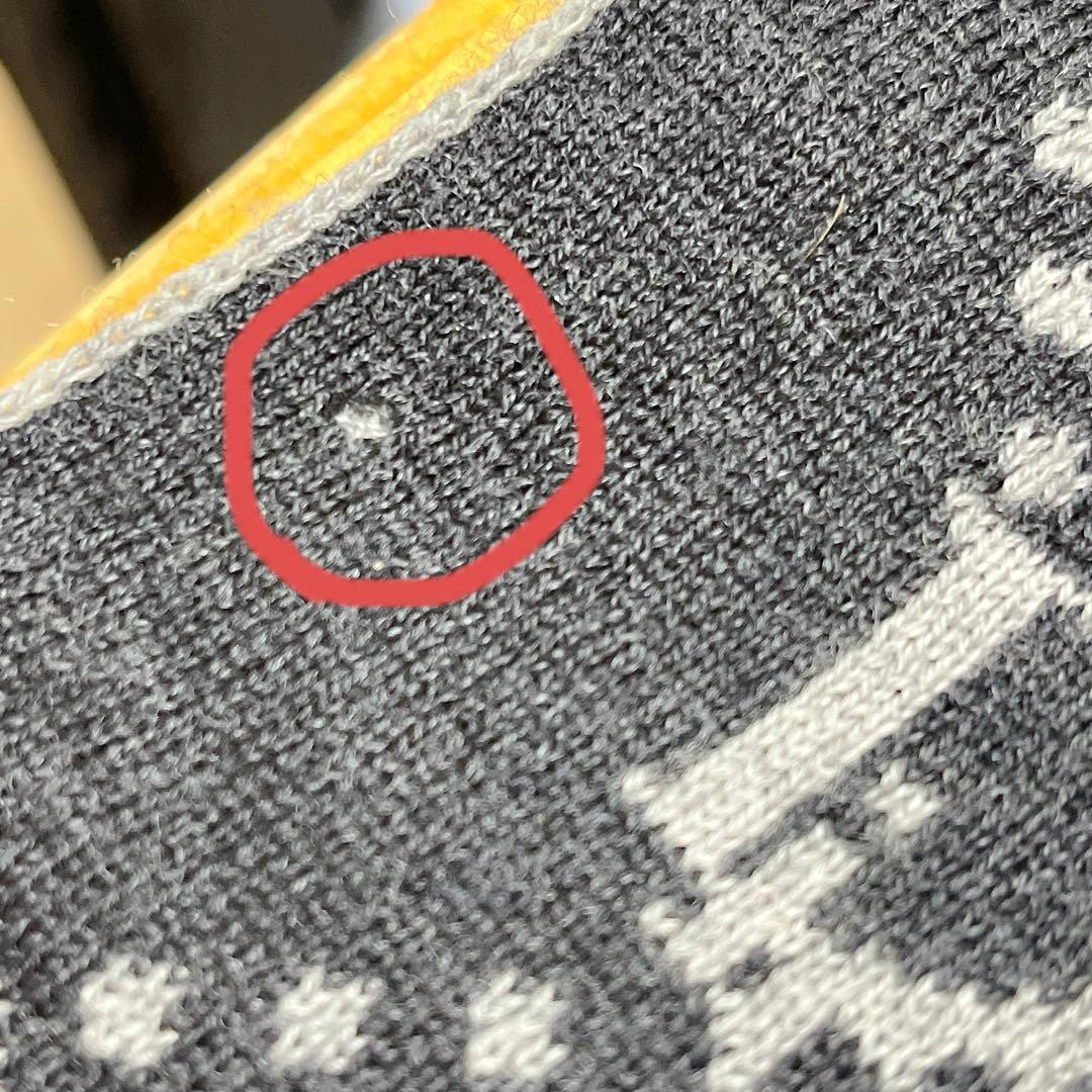 Christian Dior ロゴ トロッター ウールマフラーブラック