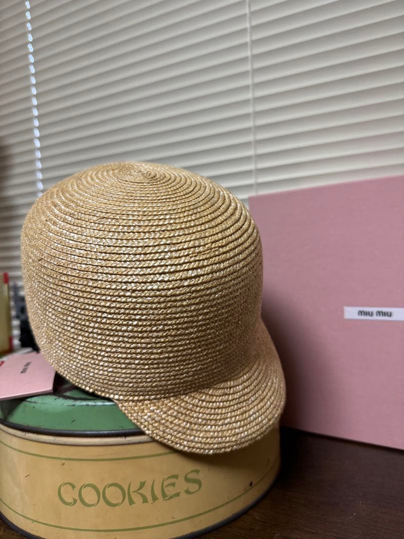 MIU MIU ストローキャップ 麦わら