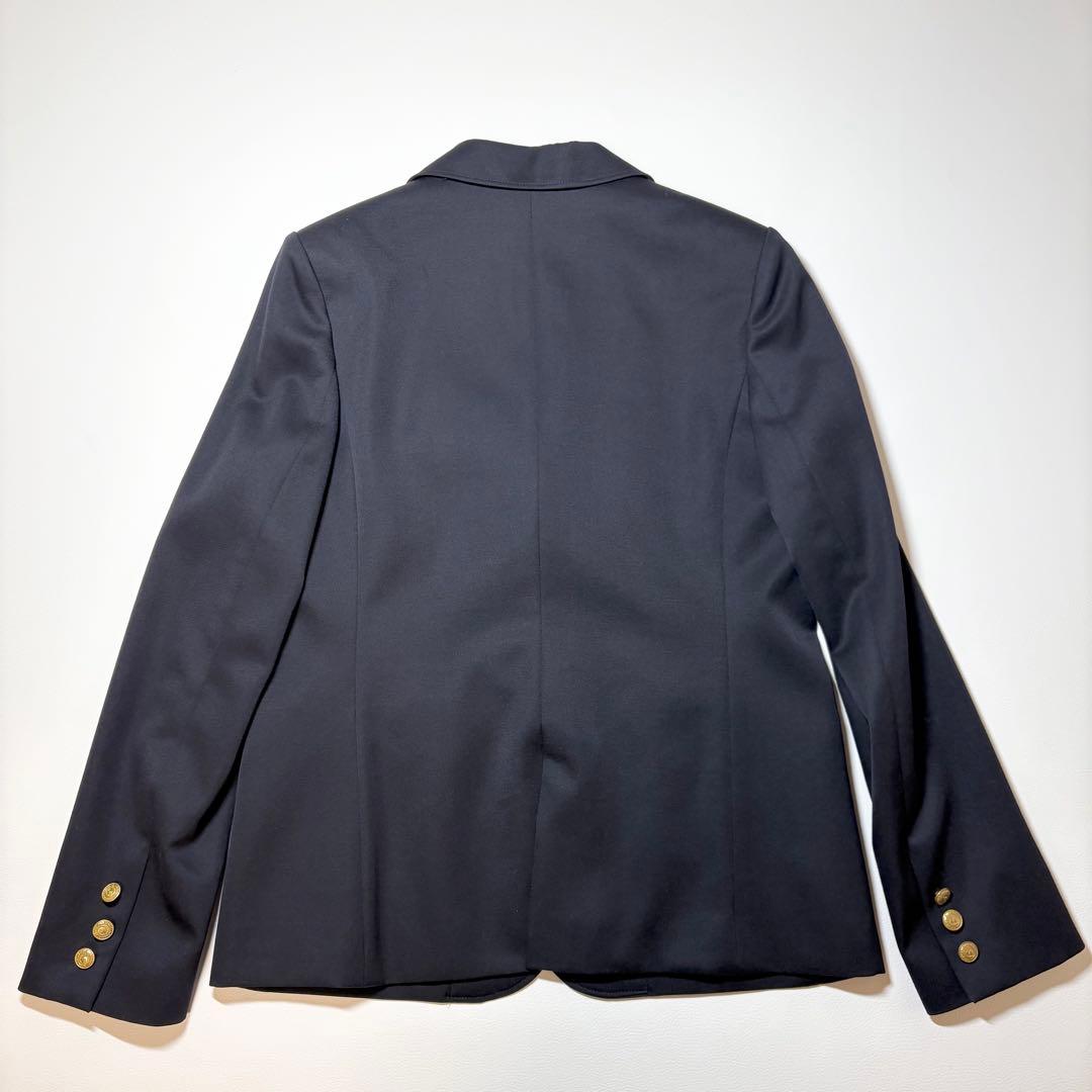 美品✨イーストボーイ 11号 紺ブレ エンブレム 金ボタン ネイビー 裏地ロゴ