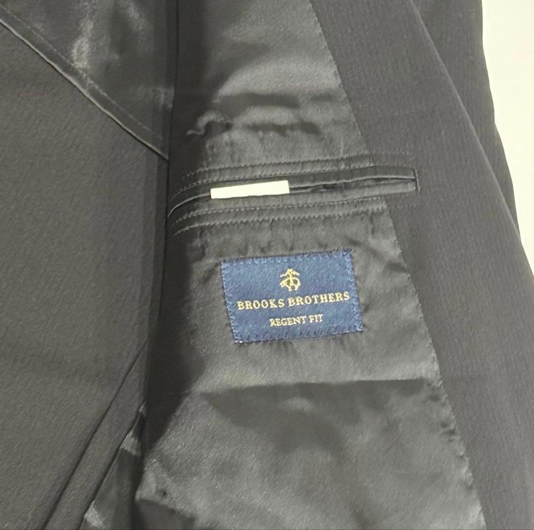 極美品 近年 ブルックスブラザーズ セットアップ スーツ 黒 ウール ブラック