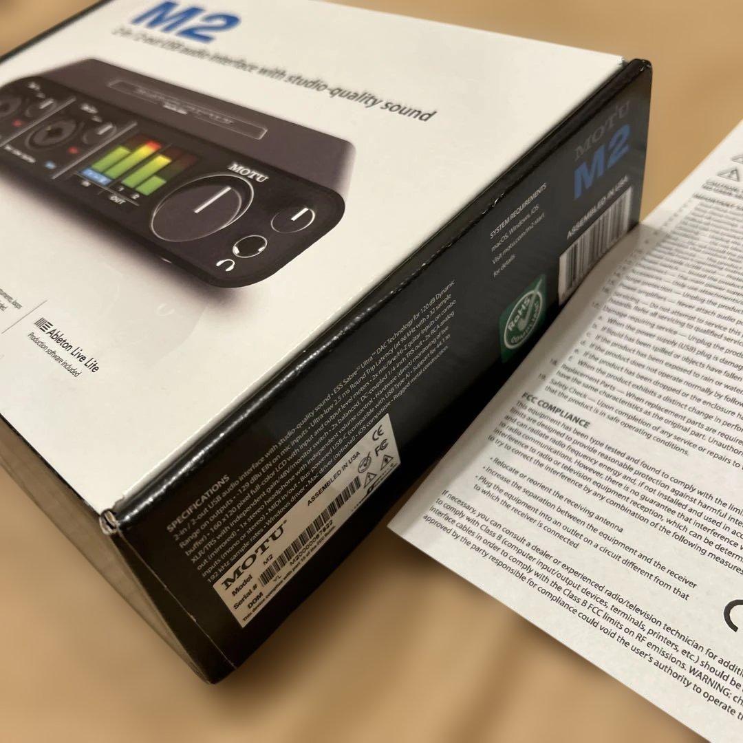 《美品》オーディオインターフェース　MOTU M2 動作確認済み