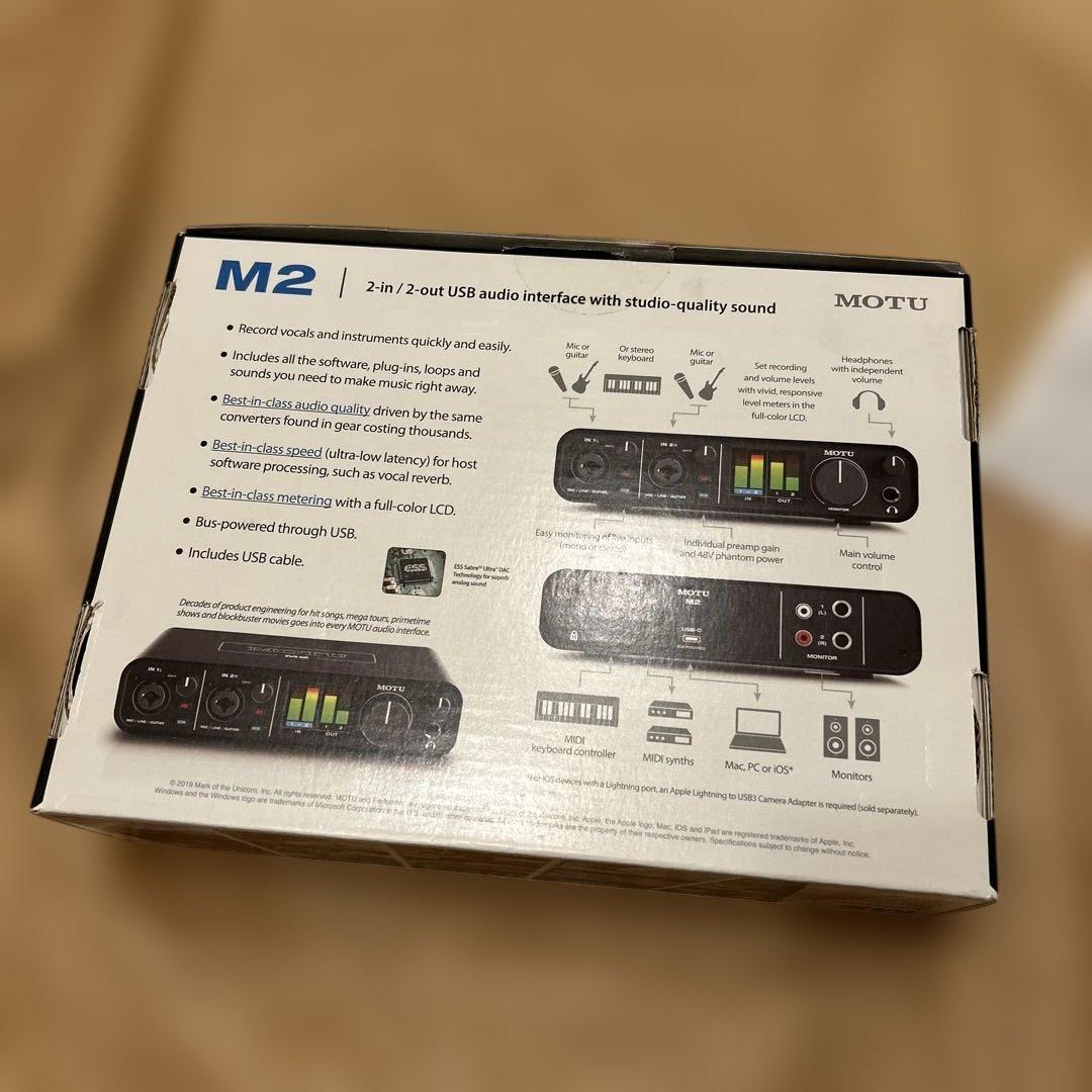 《美品》オーディオインターフェース　MOTU M2 動作確認済み