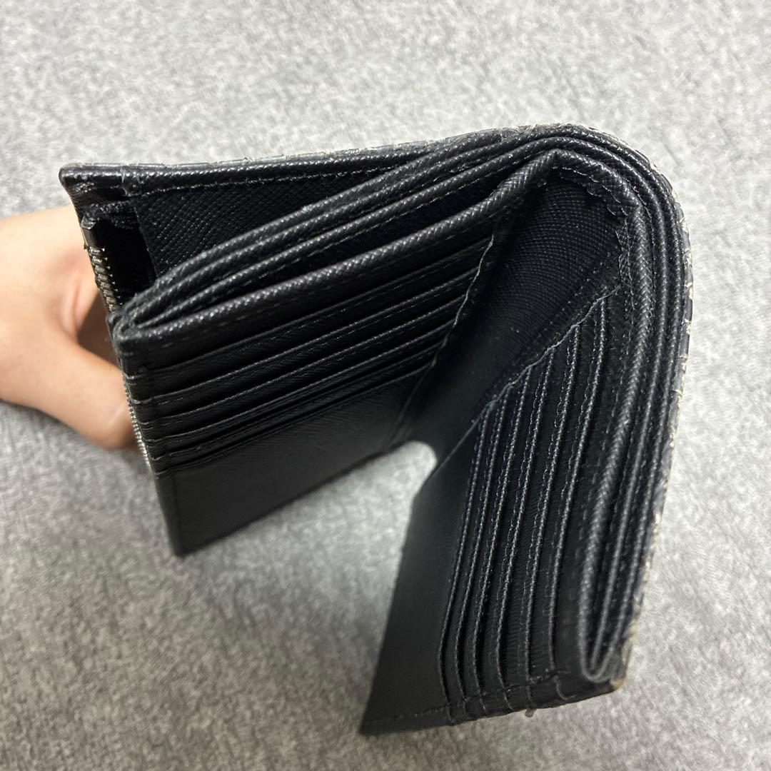 アルテミスクラシック　グレーパイソンミディアムウォレット