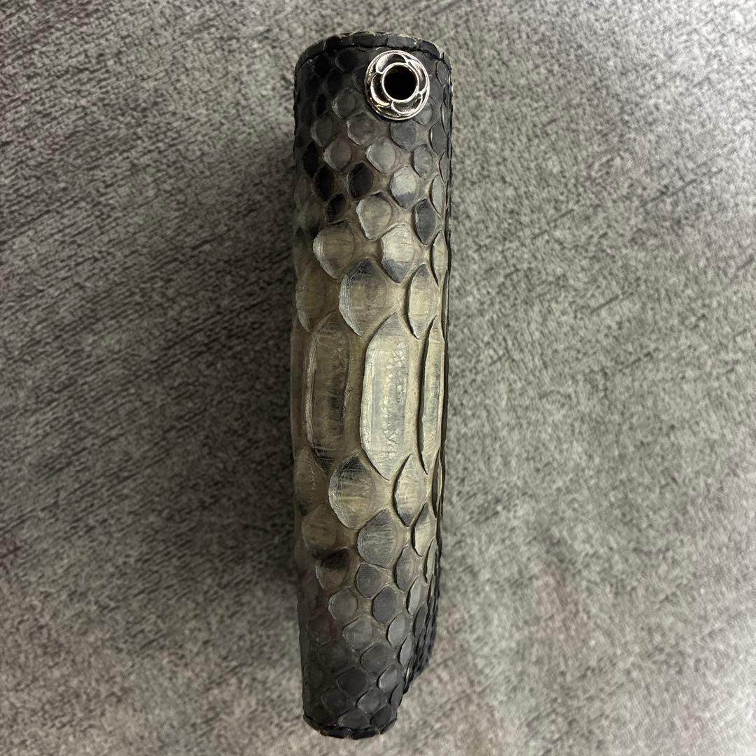 アルテミスクラシック　グレーパイソンミディアムウォレット