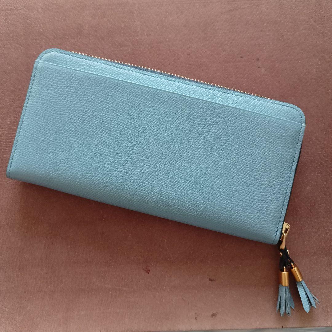 【未使用訳あり】Epoi シキ ラウンドファスナー長財布 うすはな