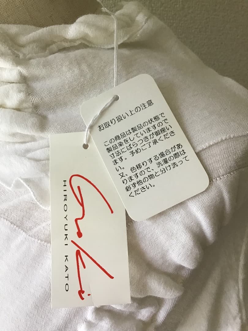 【ie】センソユニコ ホワイト 皺加工 半袖Tシャツ