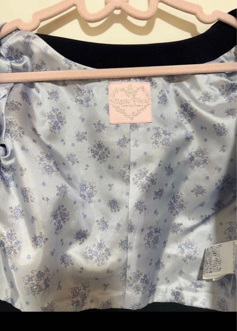 新品　メゾピアノ　裾スカラップジャケット 花　リボン　フォーマル　タグ付き