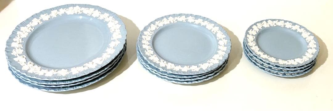 ウェッジウッド ディナープレート エンボス クイーンズウェア 計12枚